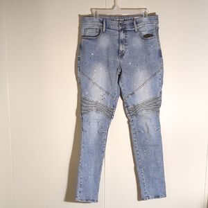 Arizona Advanced Flex 360 Skinny Spatter Jeans